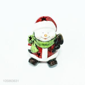 Popular Wholesale Christmas Snowman Porcelain Crafts