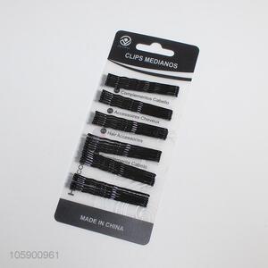 Yiwu factory cheap 36pcs black iron bobby pins