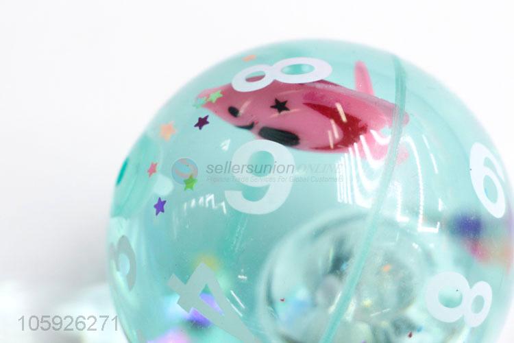 Factory wholesale children lucency fish light-up bouncy ball