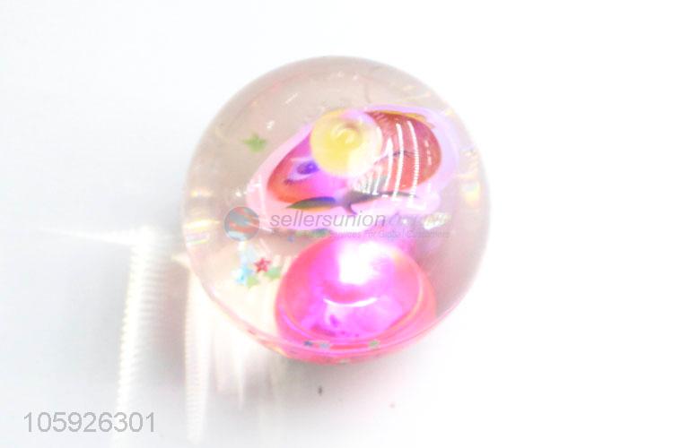 Factory price children lucency fruit light-up bouncy ball