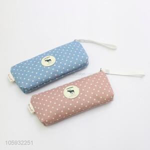 Hot Sale Dot Pattern Creative Pen Bag for Students