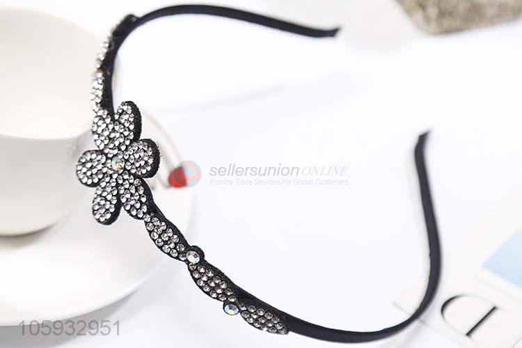 Fashion Diamond Flower Accessories Hair Hoop