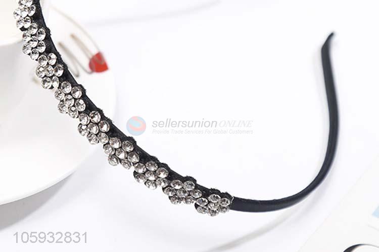 Unique Design Diamond Flower Accessories Hair Hoop