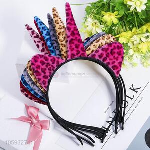 Wholesale Imitated Mink Unicorn Cat Ear Hair Band