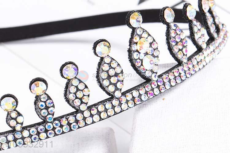 Popular Crown Design Diamond Hair Hoop Best Headband