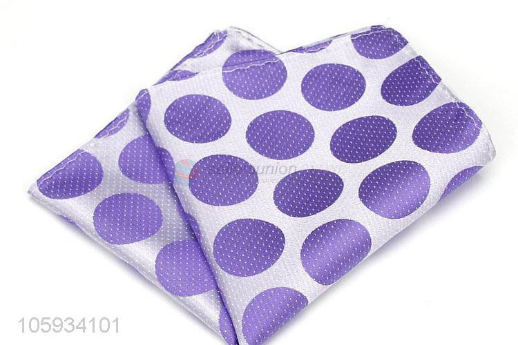 Best Quality Wave Point Pattern Business Handkerchief For Men