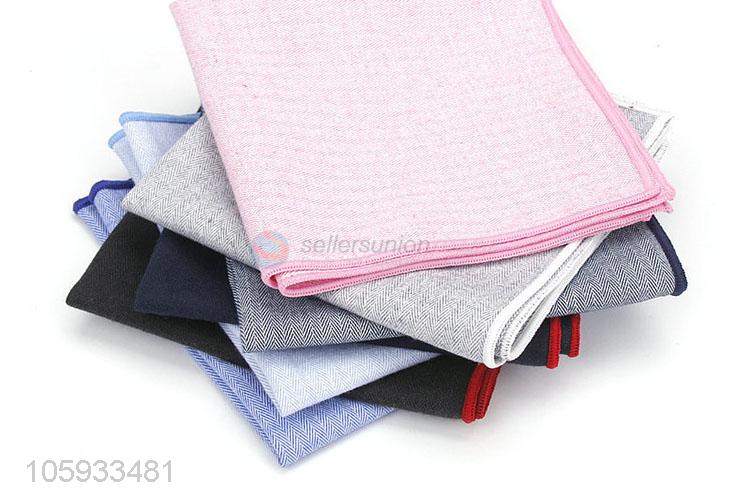 Best Selling Cotton Business Pocket Squares For Man