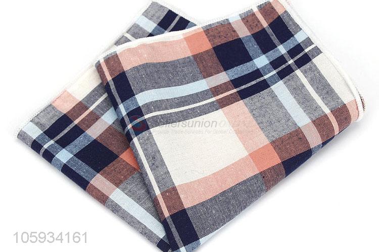 Custom Plaid Business Pocket Square Men Handkerchiefs