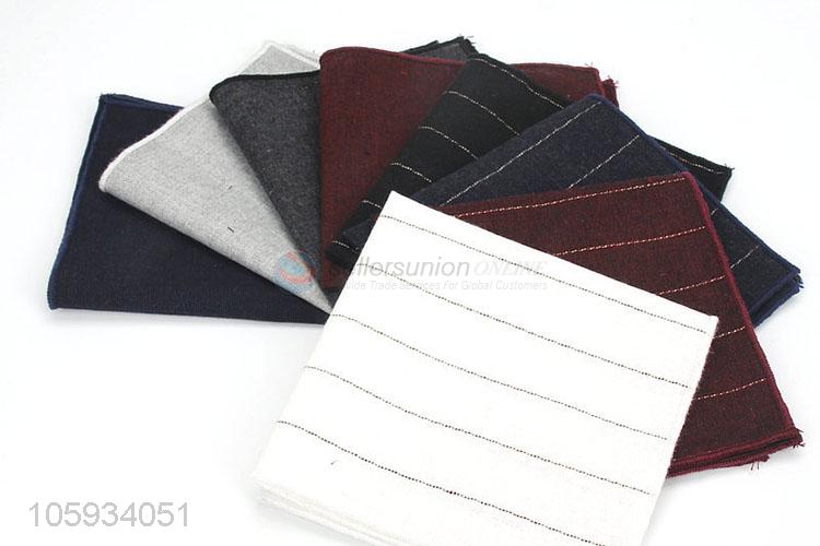 Simple Style Business Pocket Squares Men Cotton Handkerchief