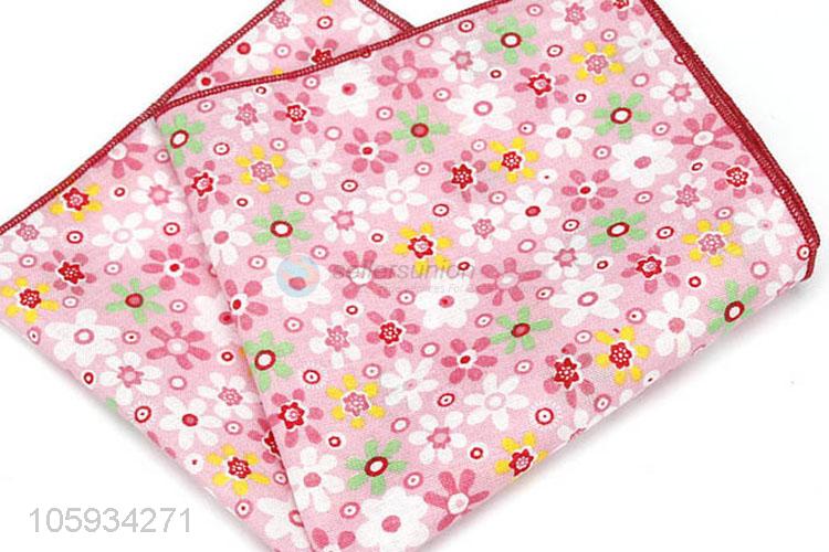 Best Sale Flower Pattern Business Handkerchief For Man