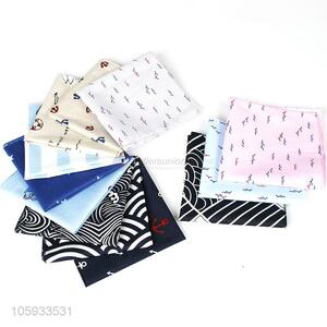 Fashion Printing Cotton Men Business Handkerchief