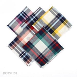 Custom Plaid Business Pocket Square Men Handkerchiefs