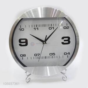 Custom Household Round Aluminium Alloy Wall Clock