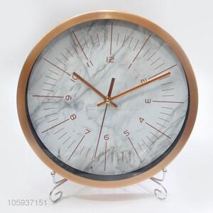 Delicate Design Aluminium Alloy Hanging Wall Clock