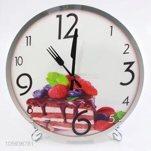 Good Quality Colorful Dessert Pattern Wall Clock