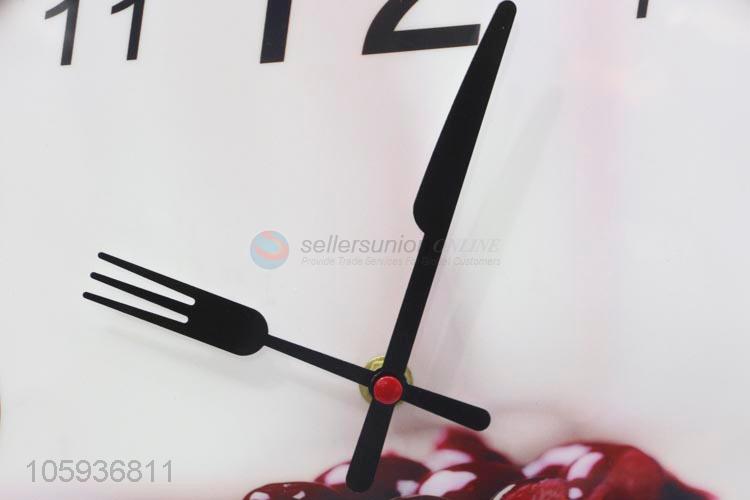 New Arrival Fashion Dessert Pattern Hanging Clock