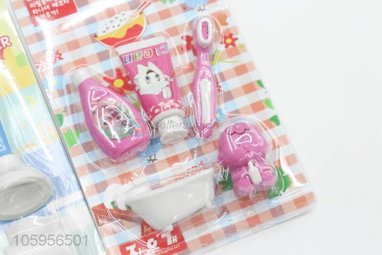 Best selling school stationery items gifts 3d eraser cute novelty erasers