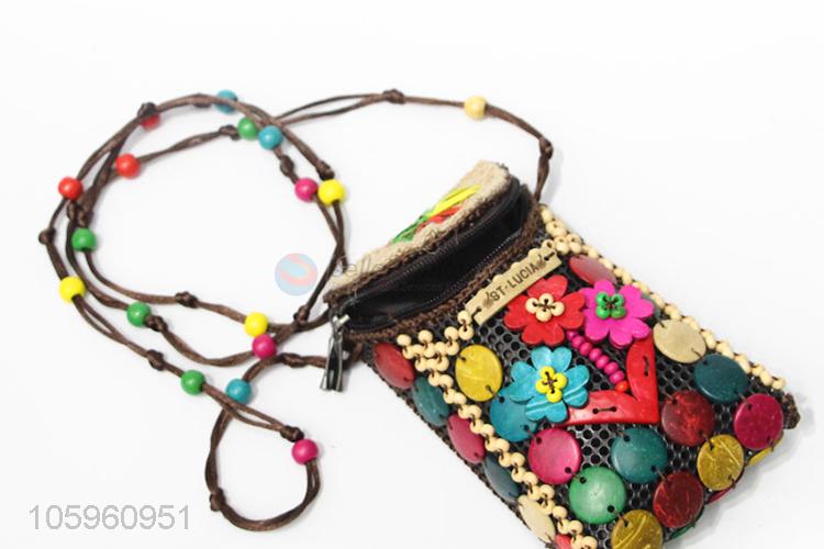 New Design Handmade Beads Coin Bag Ladies Phone Bag