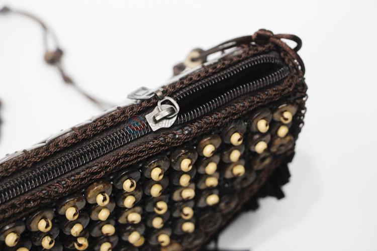 Custom Thin Beads Straps Tassel Messenger Bag