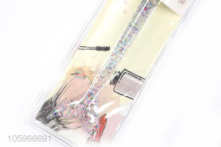Factory price plastic handle nylon hair angled makeup eyebrow brush