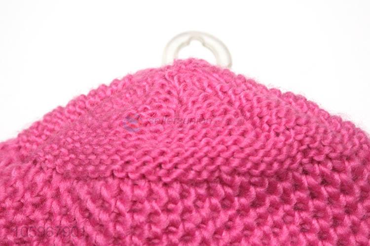 New style ladies pink winter warm hat fashion beanie cap