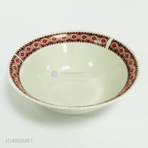 Promotional price delicate pattern round ceramic bowl
