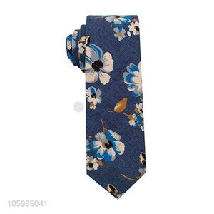 Top sale custom flower printed necktie for men