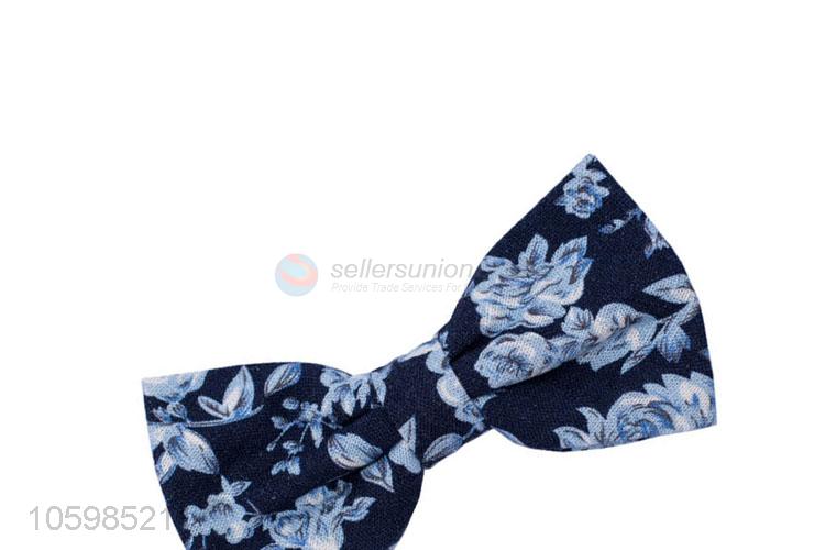 Professional suppliers custom flower printed bow tie for men