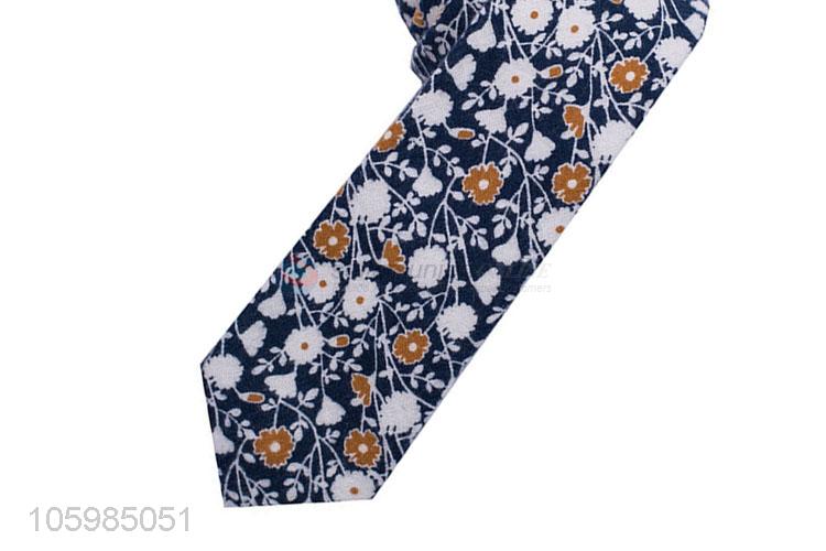 Factory sales fashion beautiful floral print skinny neckties