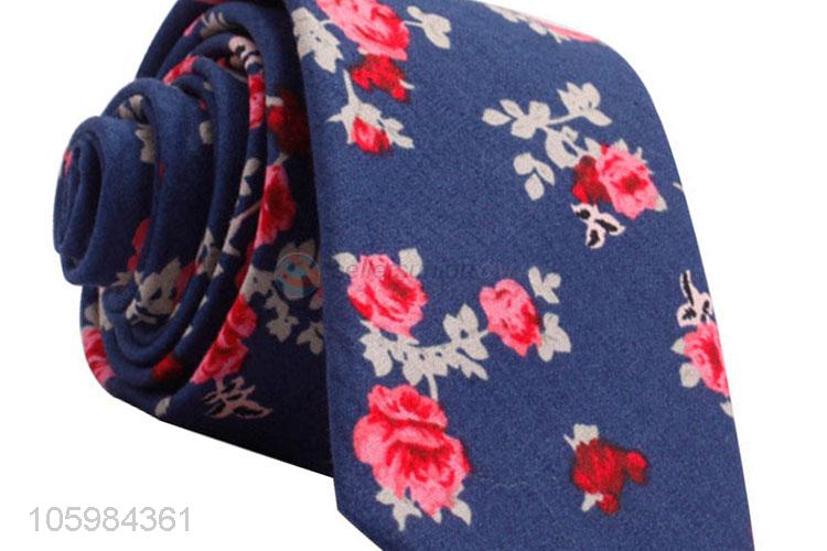 Superior quality fashion beautiful floral print skinny neckties