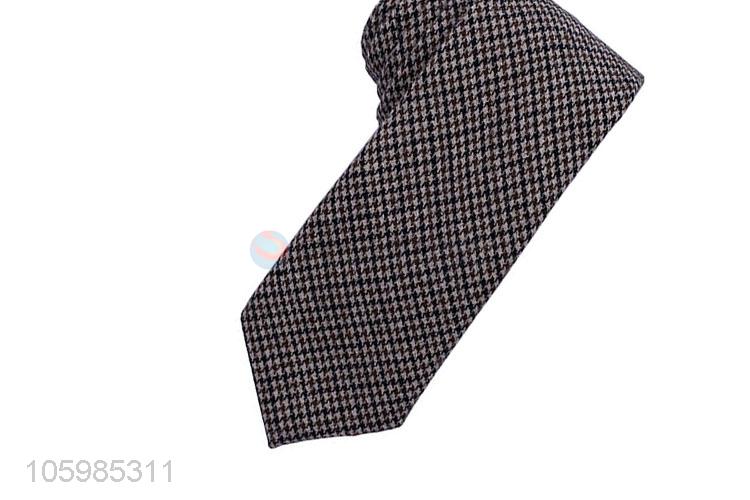 China factory men ties houndstooth knitted wool necktie