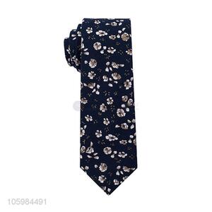 Good sale men's skinny tie floral print necktie