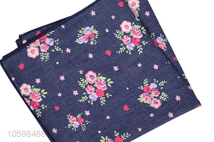 Professional suppliers beautiful floral print suit pocket square