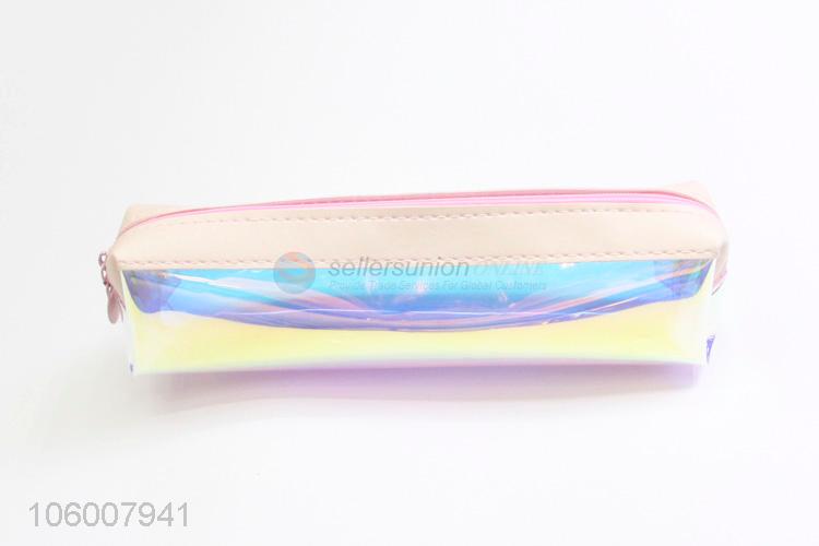 Best sale trendy laser pvc pen bag school pencil bag