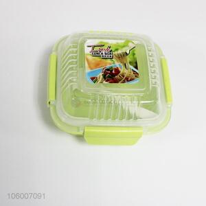 Hot selling colorful transparent plastic lunch box with lid