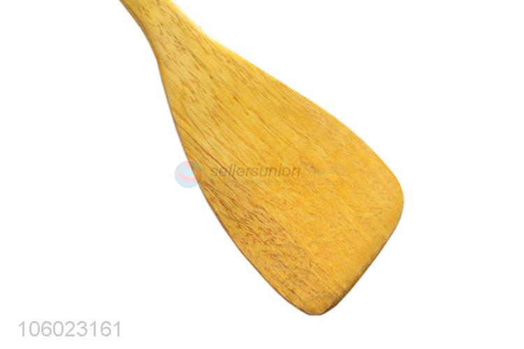 Fashion Golden Yellow Wooden Oblique Spatula Cooking Shovel