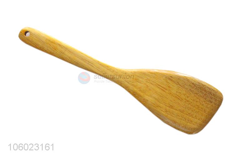 Fashion Golden Yellow Wooden Oblique Spatula Cooking Shovel