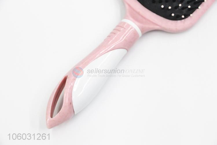 Portable Plastic Massage Hair Brush With Mirror