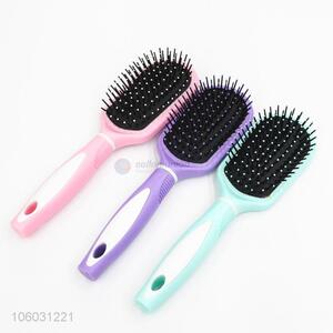 Custom Colorful Non-Slip Handle Plastic Massage Hair Brush