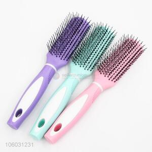 Top Quality Plastic Hair Brush With Non-Slip Handle