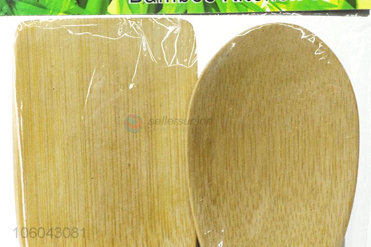 Superior quality eco-friendly wooden cooking spoon pancake turner set