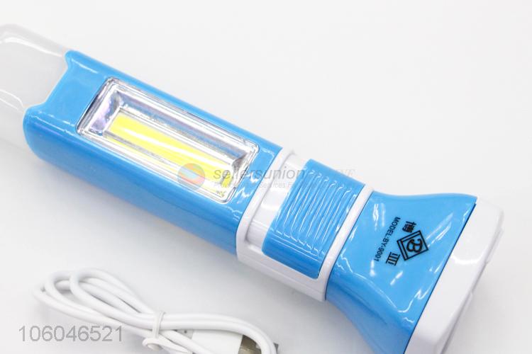 Wholesale mini camping flashlight recharge torch light with a charging usb