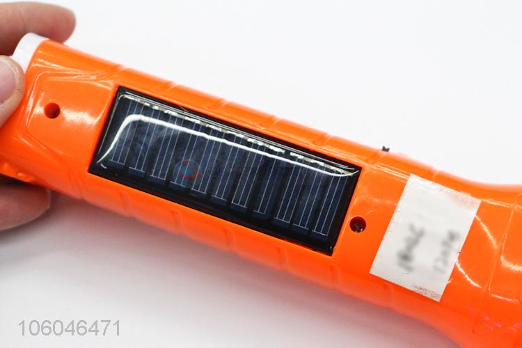 Wholesale battery operated solar led flashlight usb rechargeable led torch