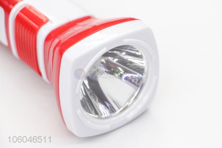 New plastic super bright led light usb rechargeable flashlight