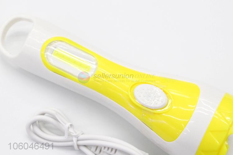 New rechargeable led torch solar cob emergency light for hiking and traveling