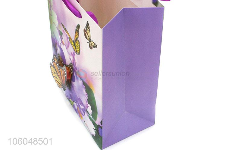 New Design Butterfly Pattern Gift Bag Paper Hand Bag