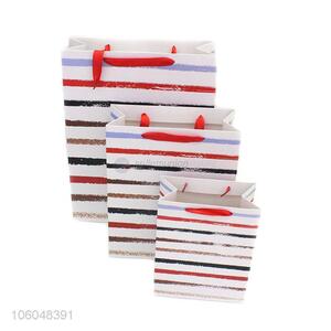 Wholesale Stripe Pattern Gift Bag Paper Present Bag