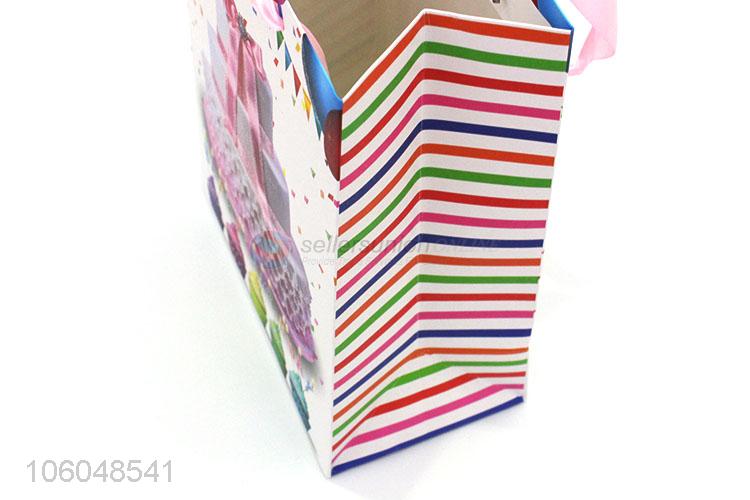 Newest Cake Pattern Birthday Gift Bag Paper Hand Bag