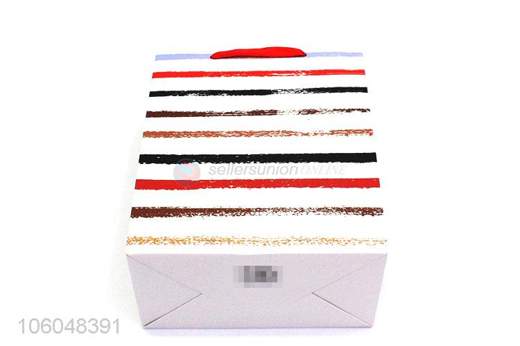 Wholesale Stripe Pattern Gift Bag Paper Present Bag