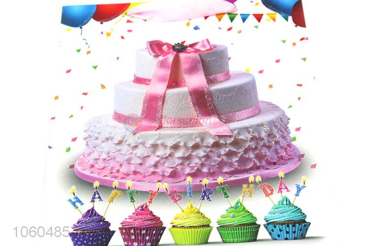 Newest Cake Pattern Birthday Gift Bag Paper Hand Bag